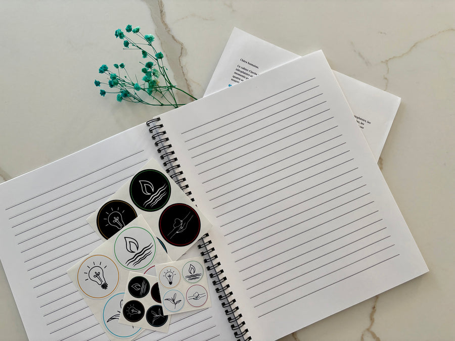 Cahier de notes positif